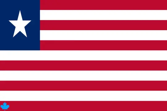 Flaga liberia mala
